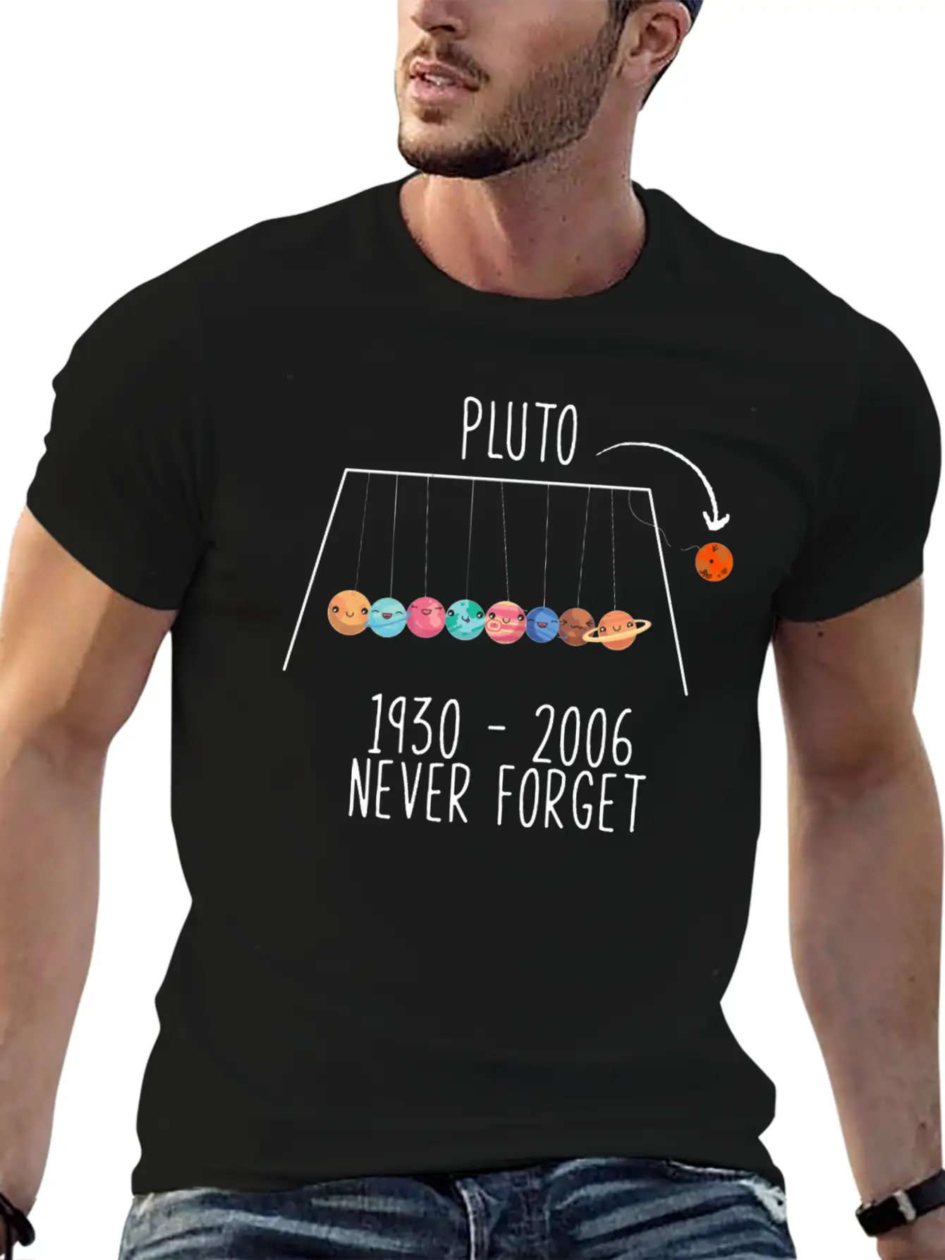 Pluto Planet Space Timeless Short Sleeve Tee – Comfy And Minimalist Design