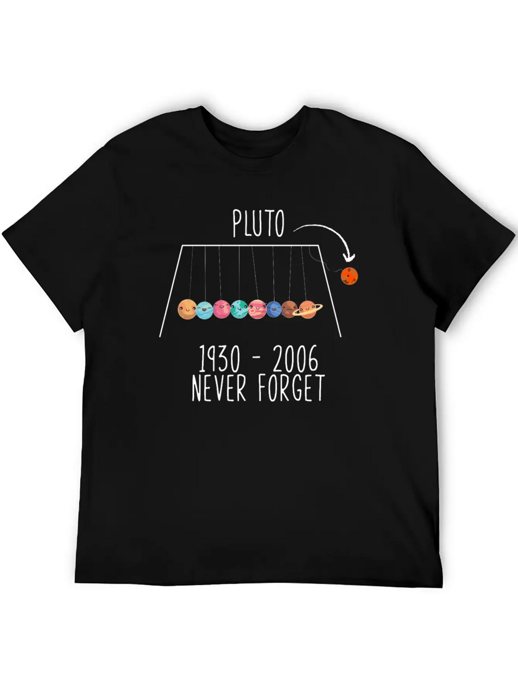 Pluto Planet Space Timeless Short Sleeve Tee – Comfy And Minimalist Design