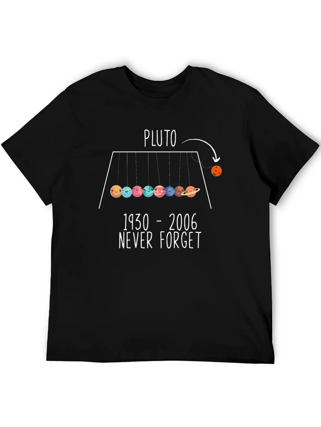 Pluto Planet Space Timeless Short Sleeve Tee – Comfy And Minimalist Design