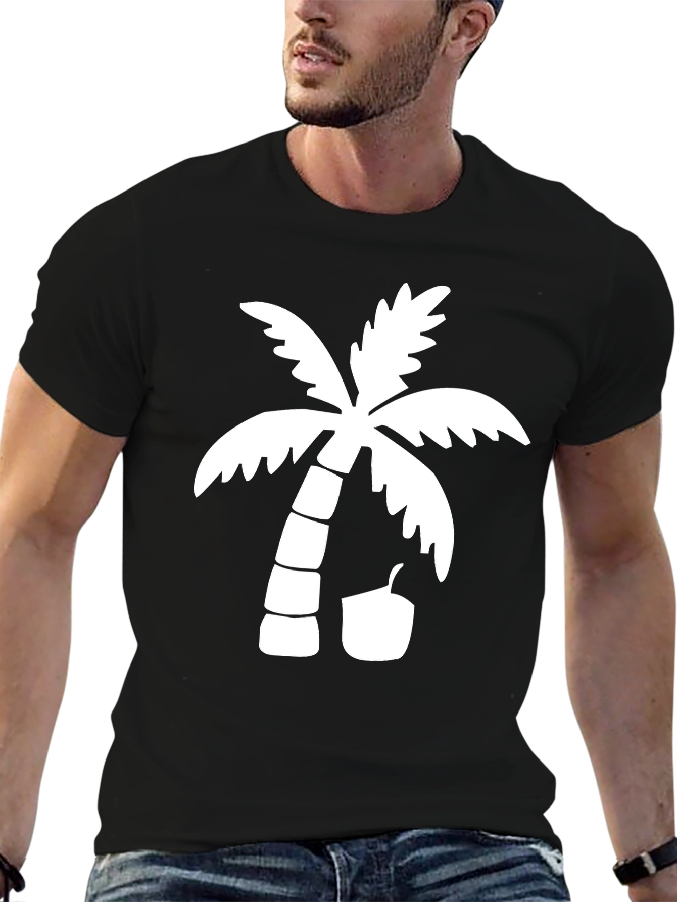 Palm Tree Graphic Tee - Island Vibes T-Shirt