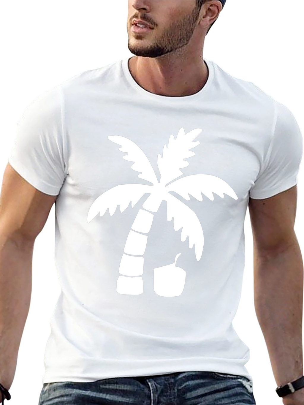 Palm Tree Graphic Tee - Island Vibes T-Shirt