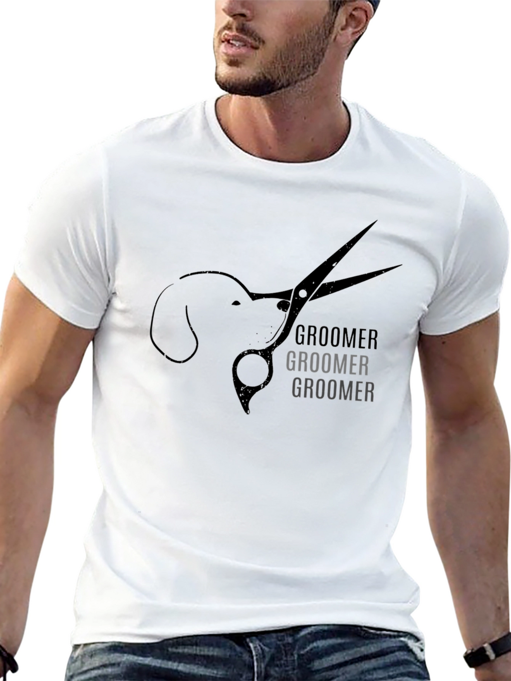 Dog Groomer T-Shirt - Unisex Black Tee