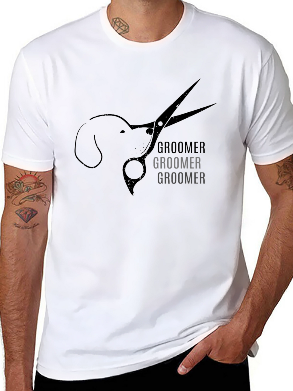 Dog Groomer T-Shirt - Unisex Black Tee