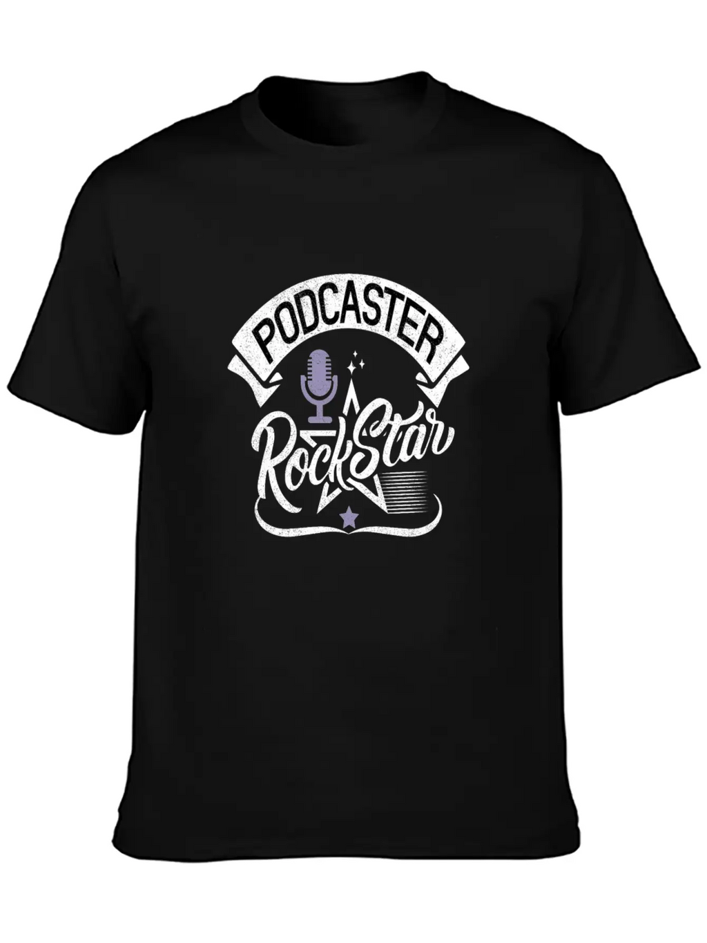 Podcaster Rock Star Unisex Casual T-Shirt – Clean Design For Daily Comfort