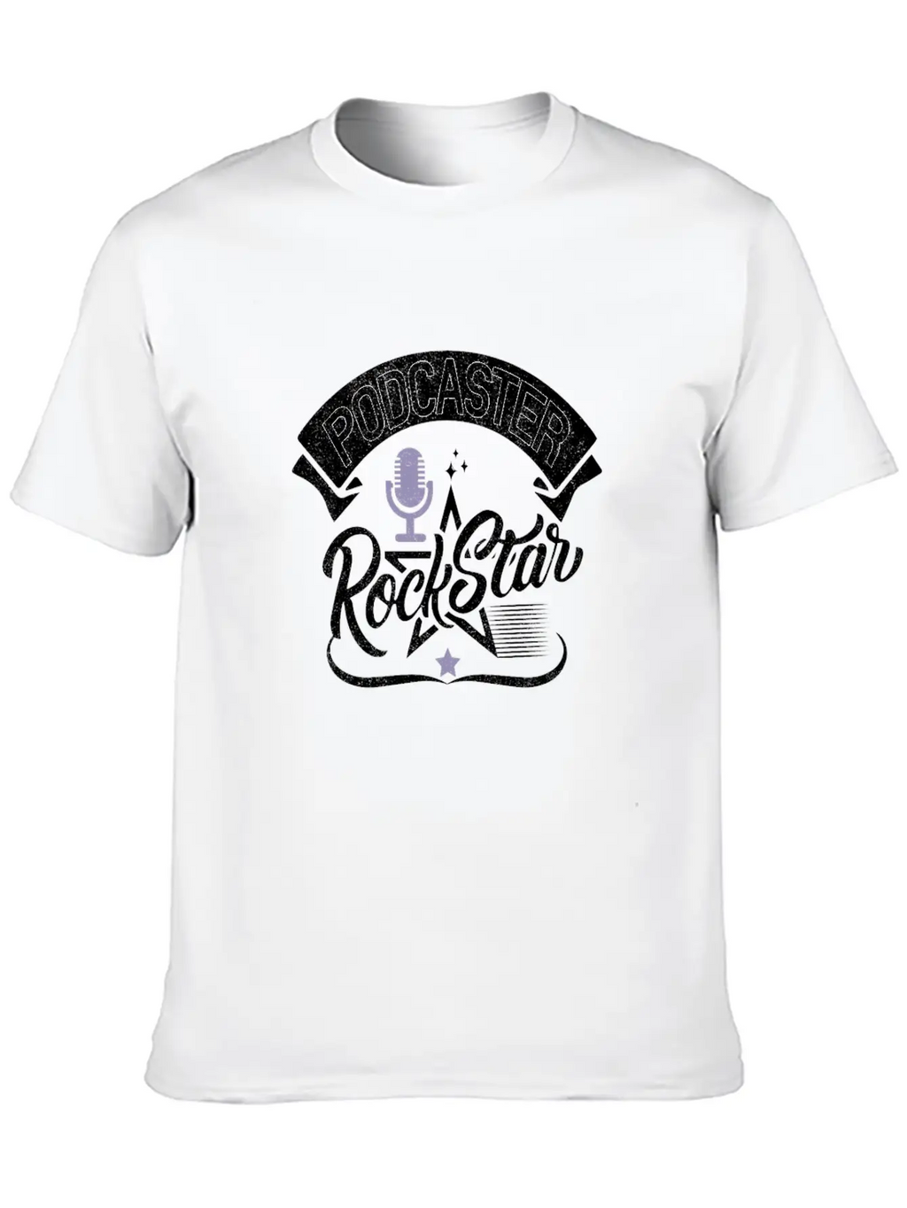 Podcaster Rock Star Unisex Casual T-Shirt – Clean Design For Daily Comfort