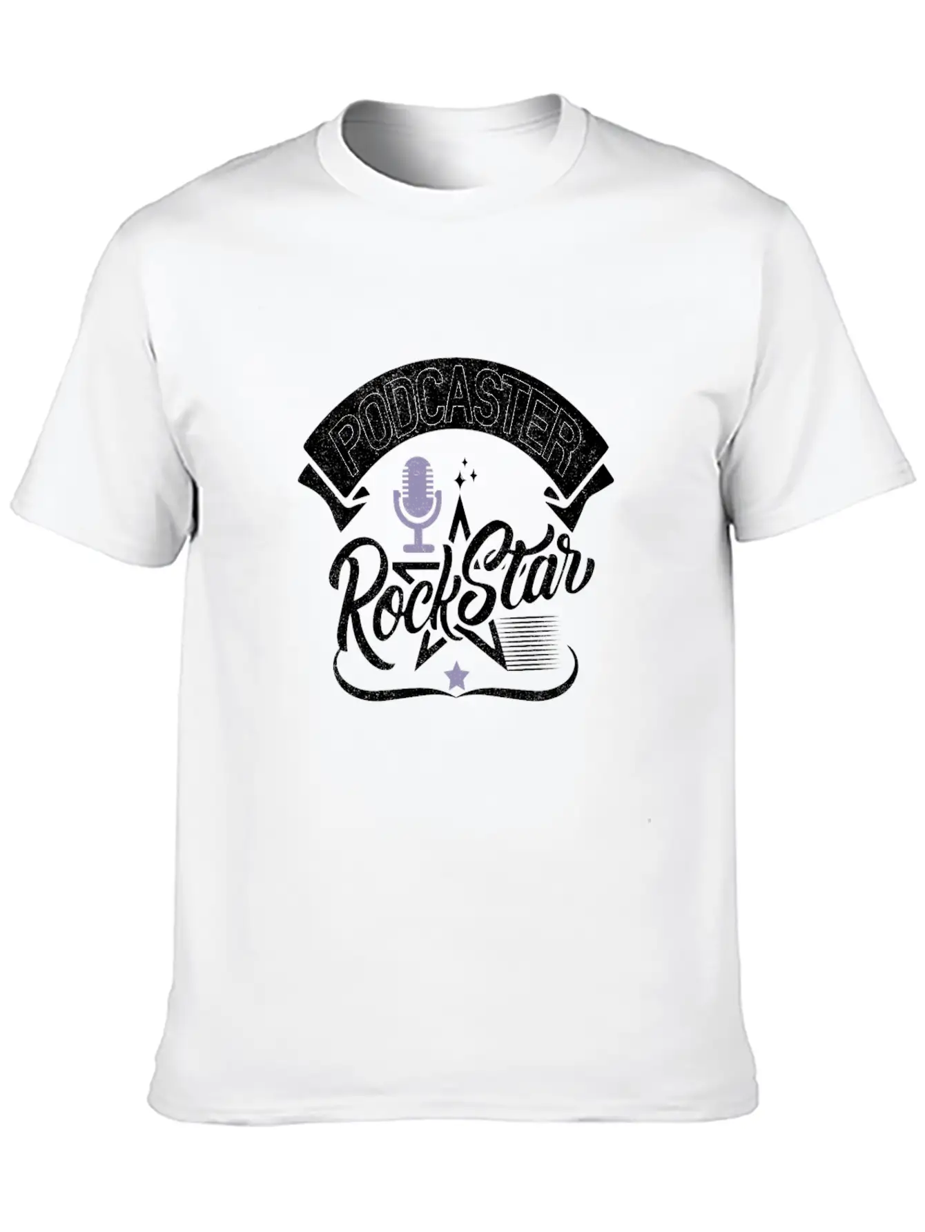 Podcaster Rock Star Unisex Casual T-Shirt – Clean Design For Daily Comfort