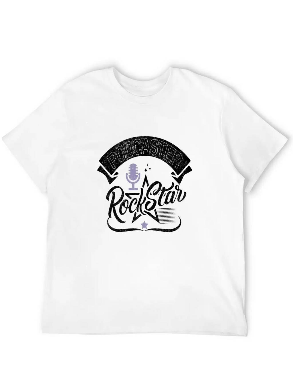 Podcaster Rock Star Unisex Casual T-Shirt – Clean Design For Daily Comfort