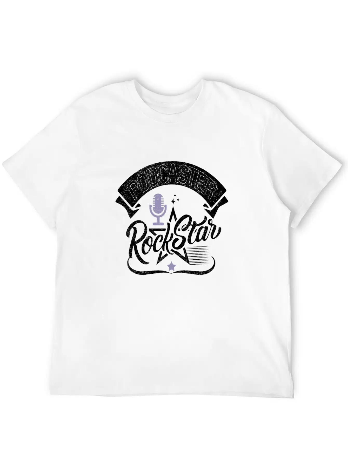 Podcaster Rock Star Unisex Casual T-Shirt – Clean Design For Daily Comfort