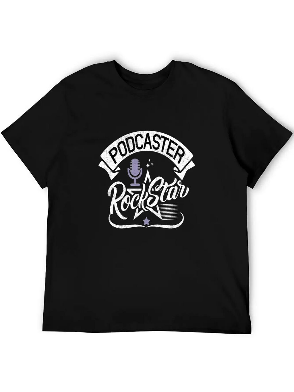 Podcaster Rock Star Unisex Casual T-Shirt – Clean Design For Daily Comfort