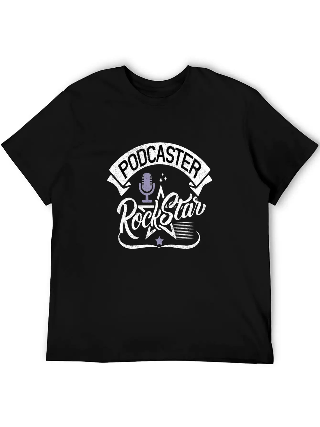 Podcaster Rock Star Unisex Casual T-Shirt – Clean Design For Daily Comfort