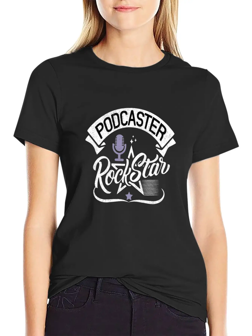 Podcaster Rock Star Unisex Casual T-Shirt – Clean Design For Daily Comfort