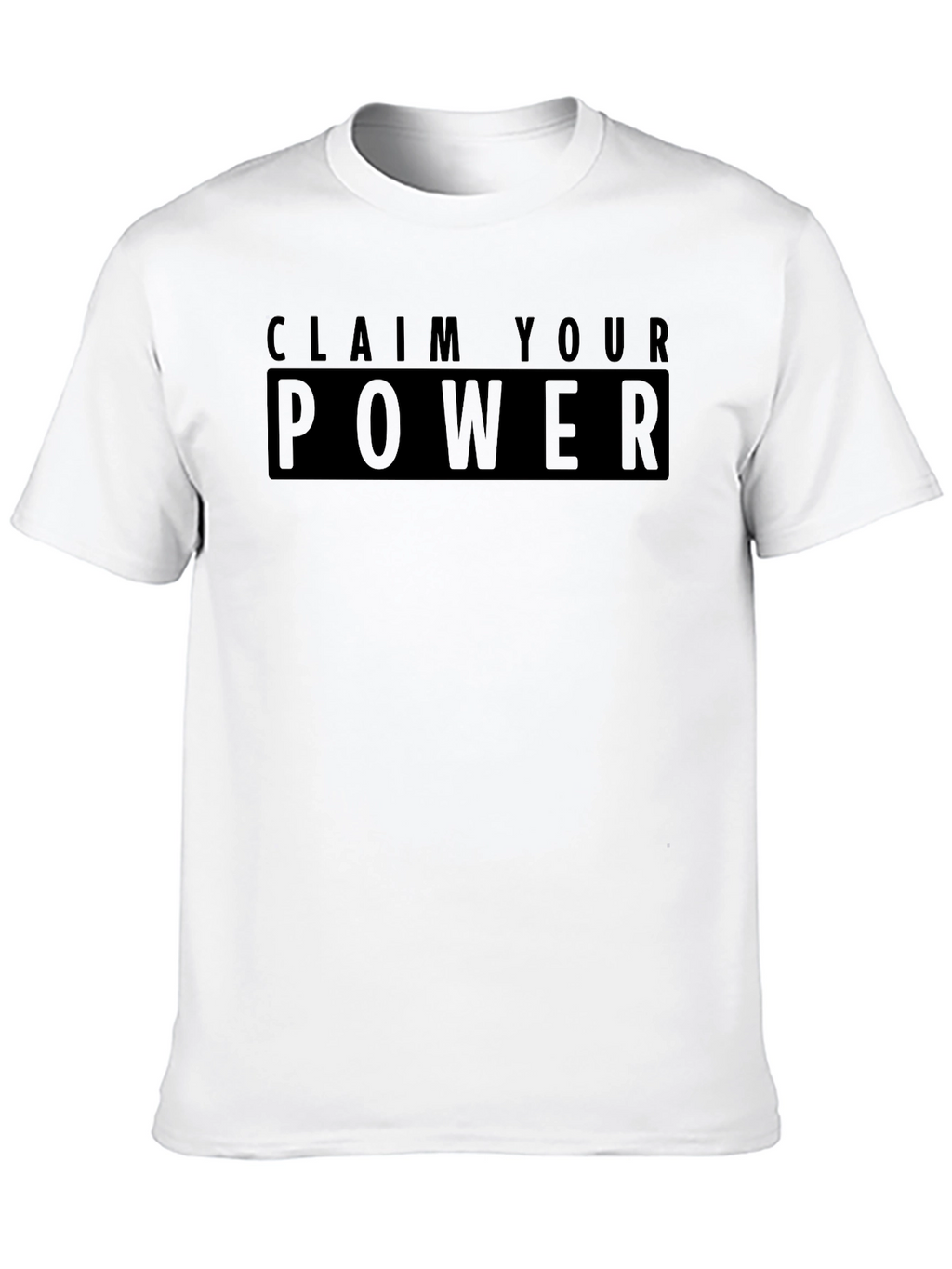 Claim Your Power Black Graphic Tee