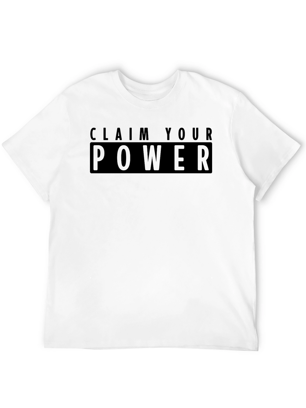 Claim Your Power Black Graphic Tee