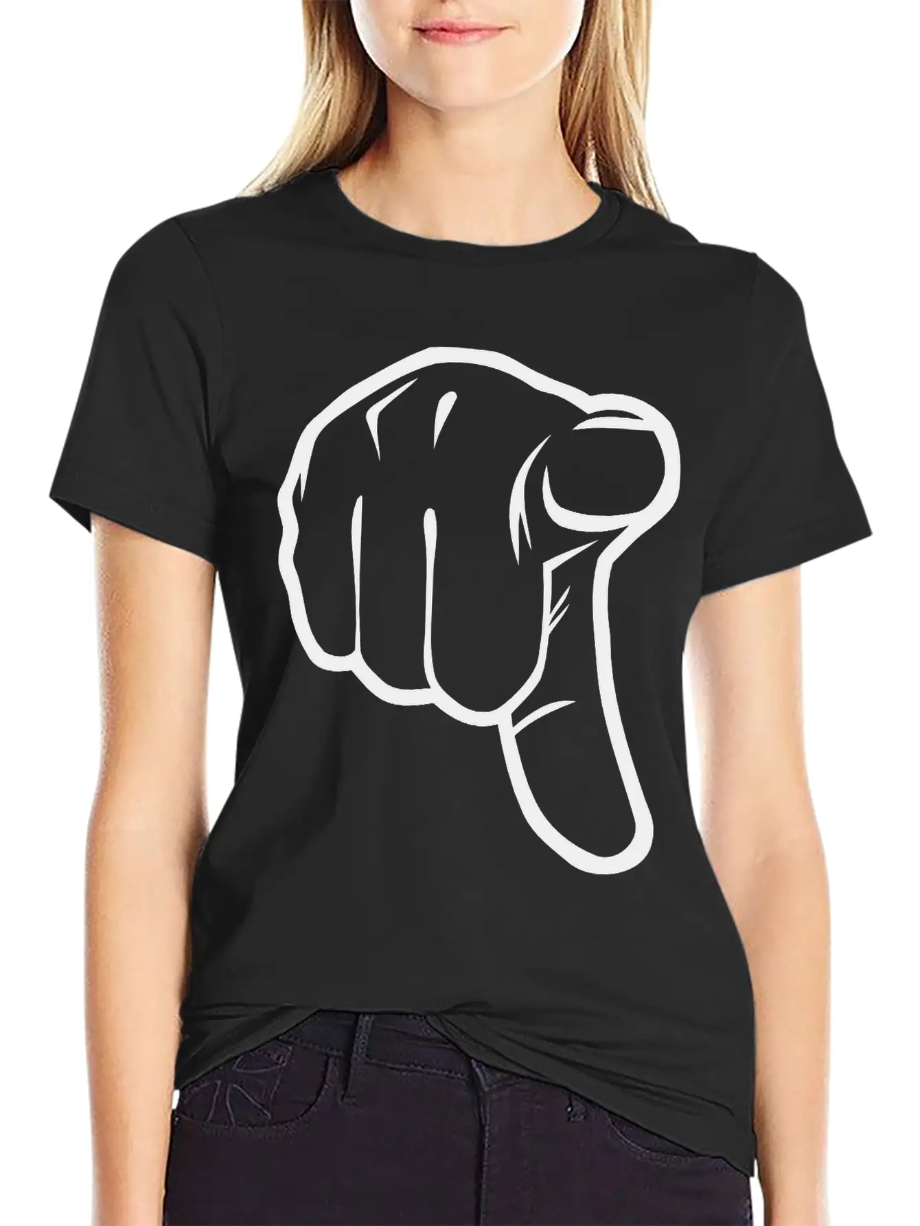Pointing Finger Classic Cotton Tee – Unisex Comfort For Any Season