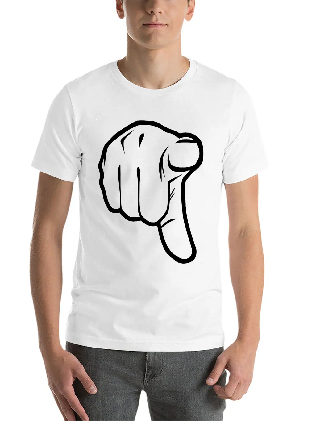 Pointing Finger Classic Cotton Tee – Unisex Comfort For Any Season