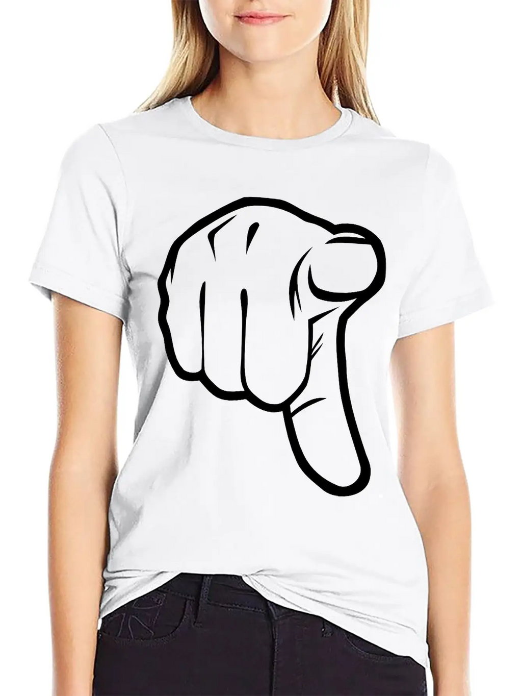Pointing Finger Classic Cotton Tee – Unisex Comfort For Any Season