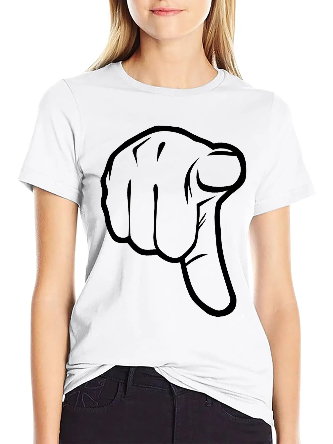 Pointing Finger Classic Cotton Tee – Unisex Comfort For Any Season