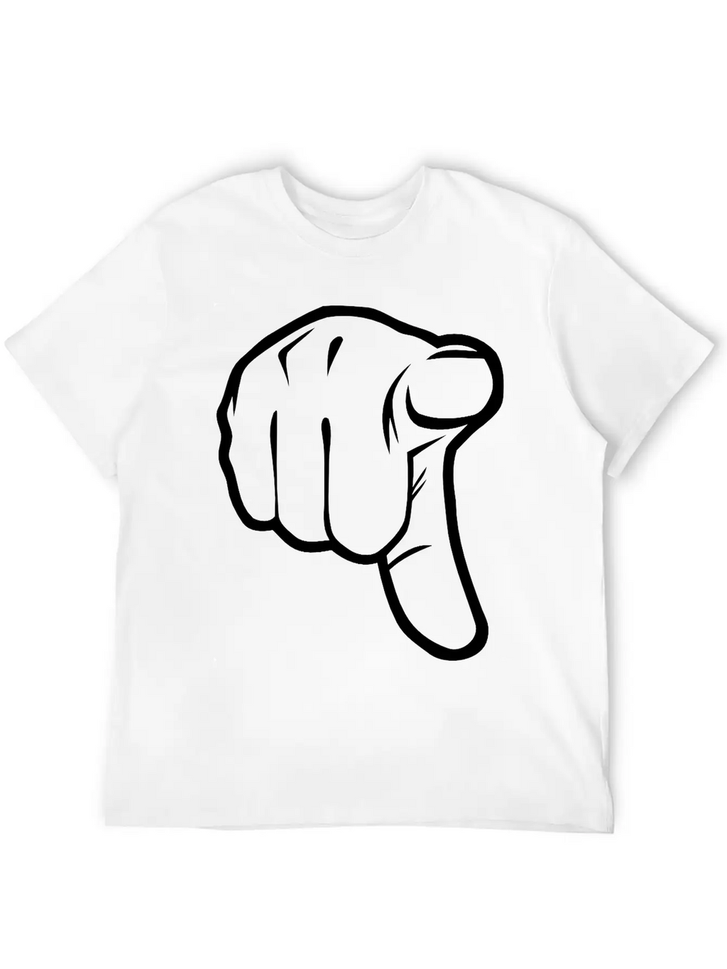 Pointing Finger Classic Cotton Tee – Unisex Comfort For Any Season