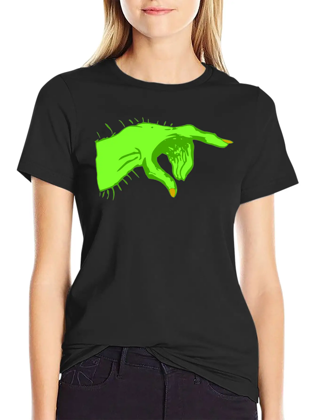 Pointing Monster Hand Color Essential Unisex Summer Tee – Soft Cotton Casual Fit