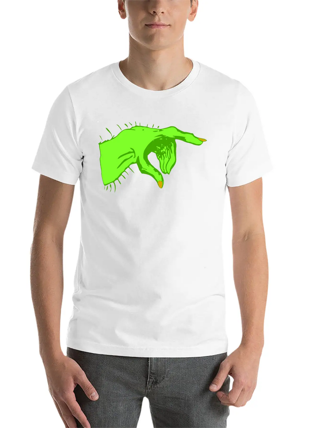 Pointing Monster Hand Color Essential Unisex Summer Tee – Soft Cotton Casual Fit