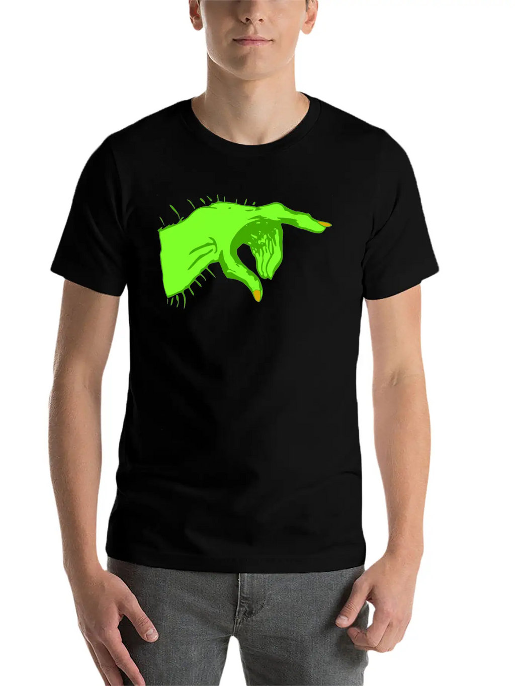 Pointing Monster Hand Color Essential Unisex Summer Tee – Soft Cotton Casual Fit