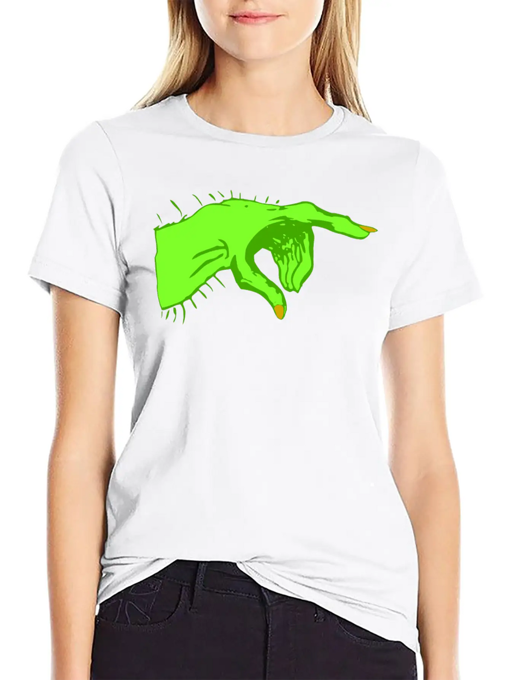 Pointing Monster Hand Color Essential Unisex Summer Tee – Soft Cotton Casual Fit