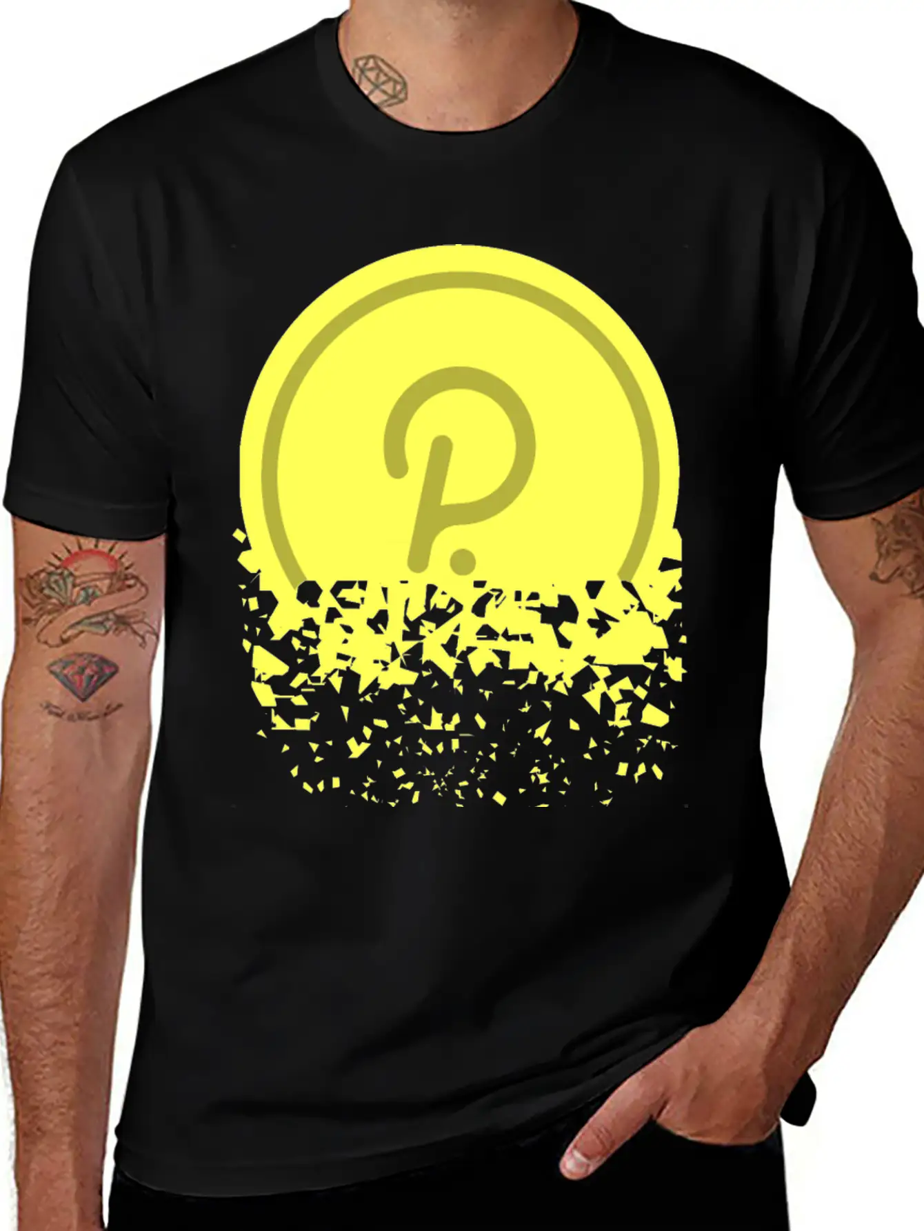 Polkadot Crypto Coin Currency Finance Blockchain Basic Graphic T-Shirt – Daily Comfort In Soft Cotton