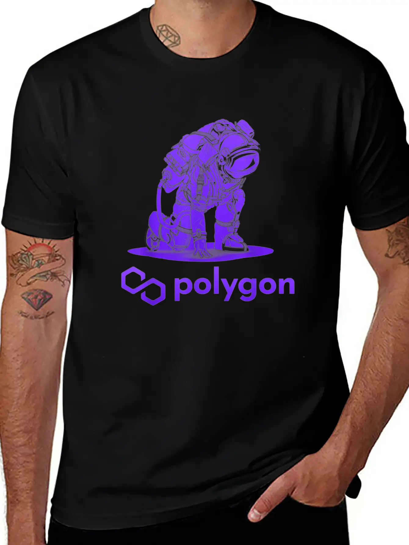 Polygon Matic Crypto Coin Cryptocurrency Stylish Everyday T-Shirt – Unisex Basic Cotton Tee
