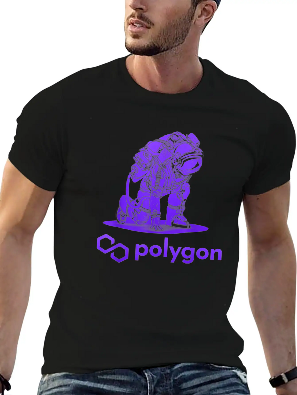 Polygon Matic Crypto Coin Cryptocurrency Stylish Everyday T-Shirt – Unisex Basic Cotton Tee