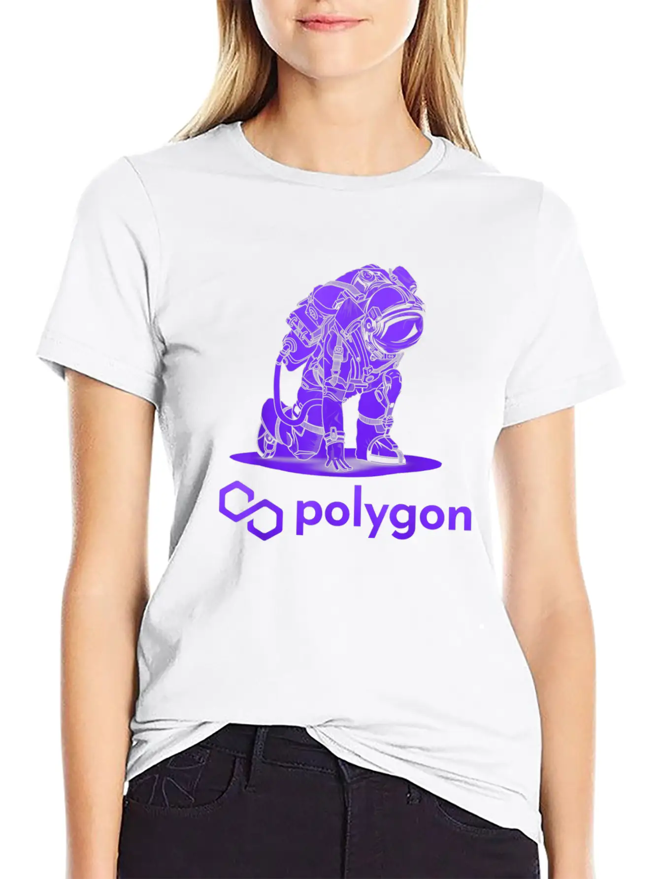 Polygon Matic Crypto Coin Cryptocurrency Stylish Everyday T-Shirt – Unisex Basic Cotton Tee