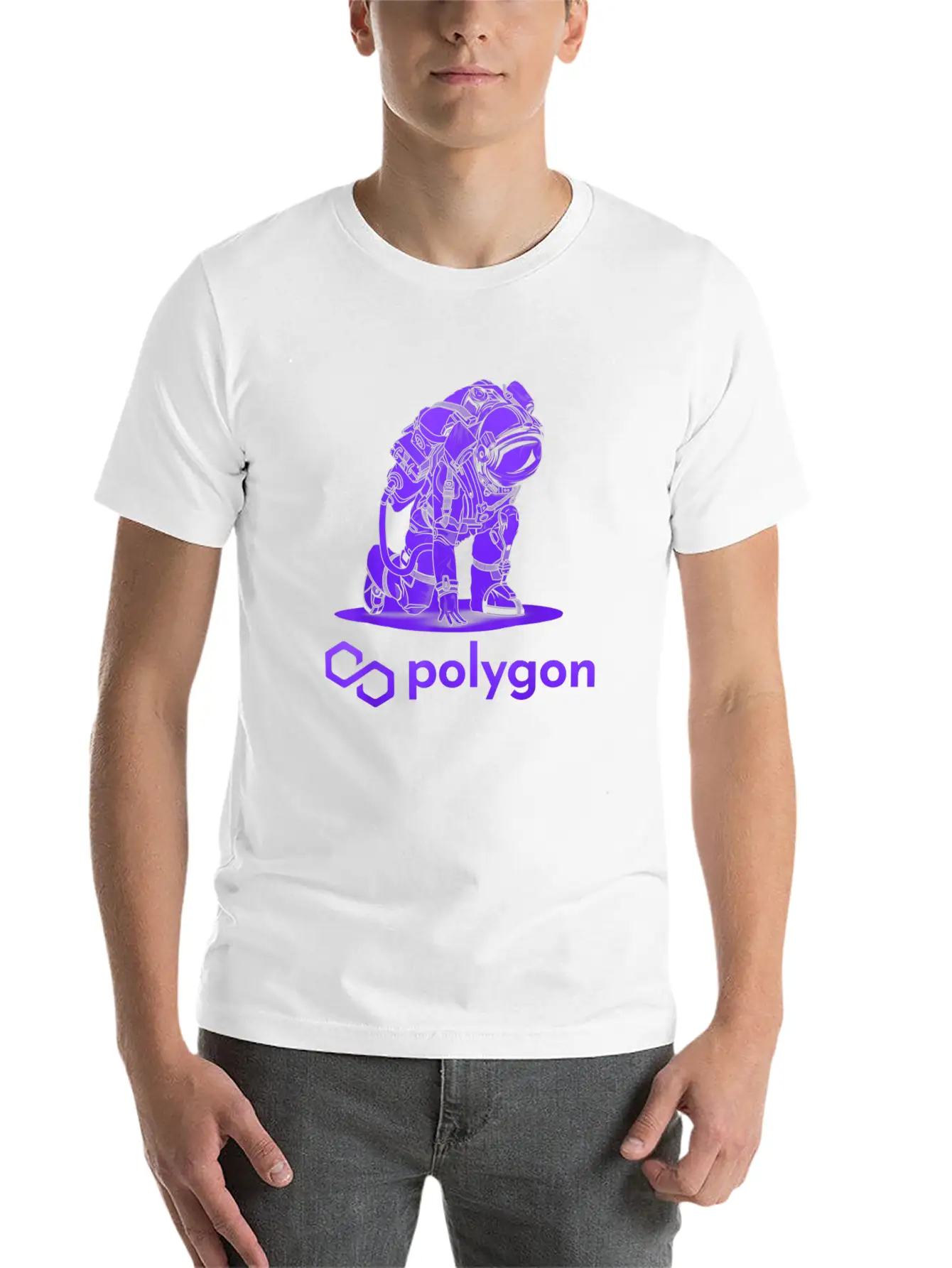 Polygon Matic Crypto Coin Cryptocurrency Stylish Everyday T-Shirt – Unisex Basic Cotton Tee