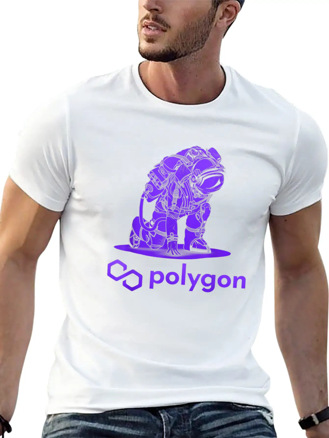 Polygon Matic Crypto Coin Cryptocurrency Stylish Everyday T-Shirt – Unisex Basic Cotton Tee
