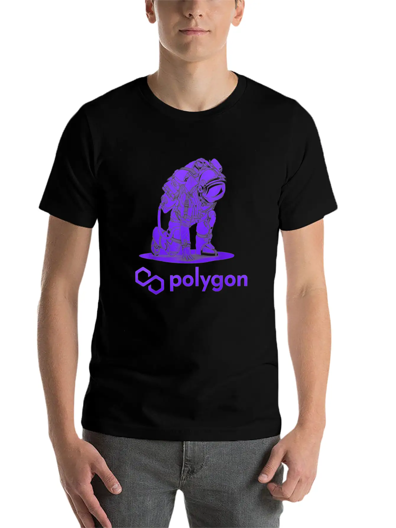 Polygon Matic Crypto Coin Cryptocurrency Stylish Everyday T-Shirt – Unisex Basic Cotton Tee