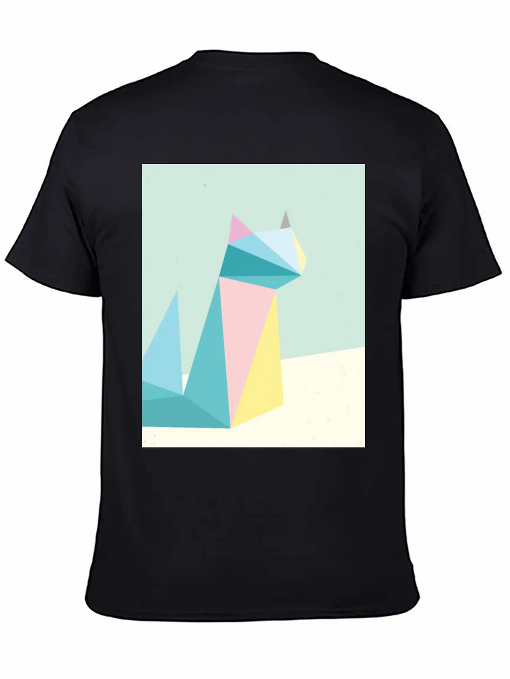 Polygonal Cat Classic Cotton Tee – Unisex Comfort For Any Season