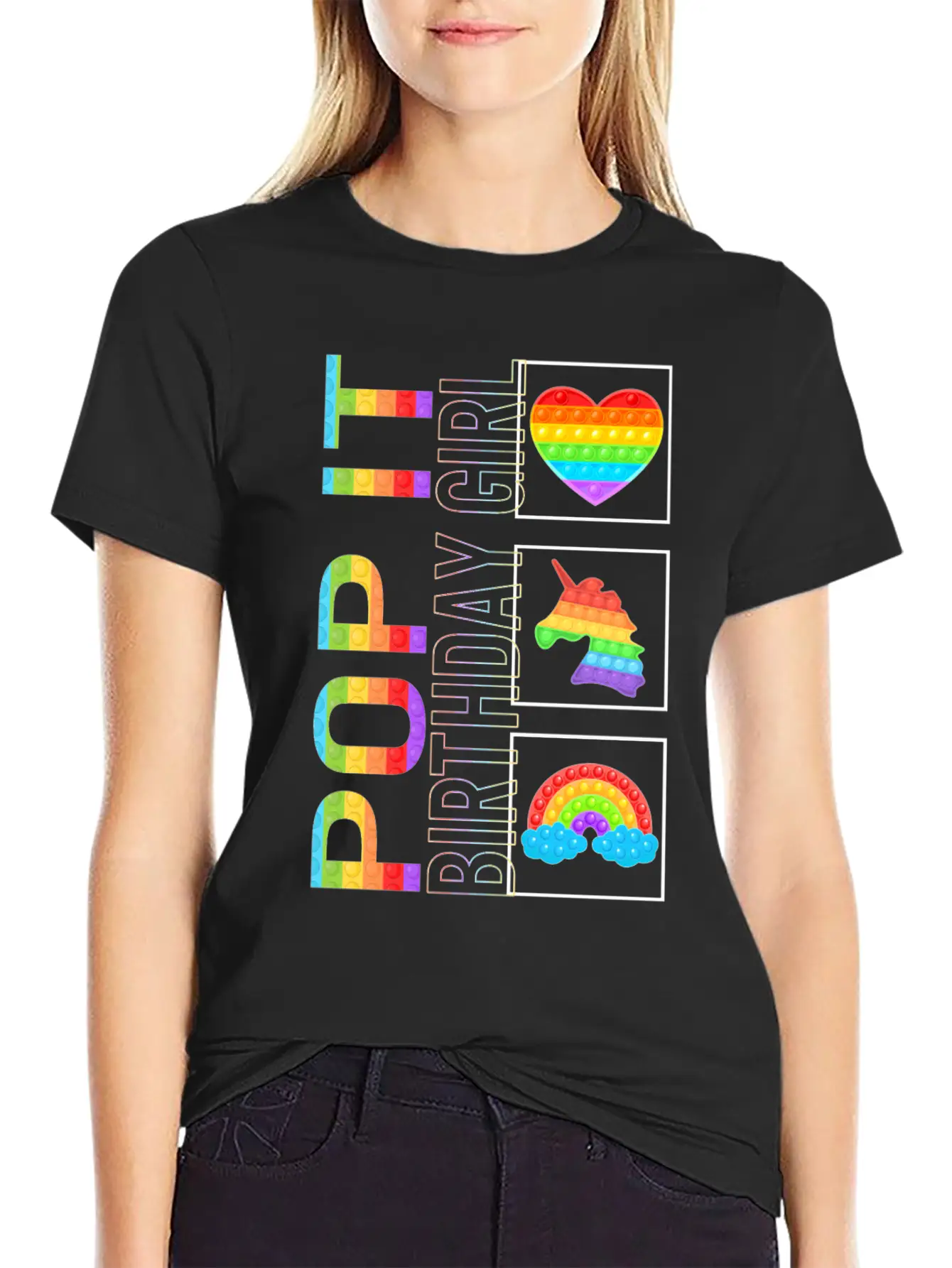 Pop It Shirt, Birthday Girl Unicorn Cute Tee, Pop Classic Cotton Tee – Unisex Comfort For Any Season