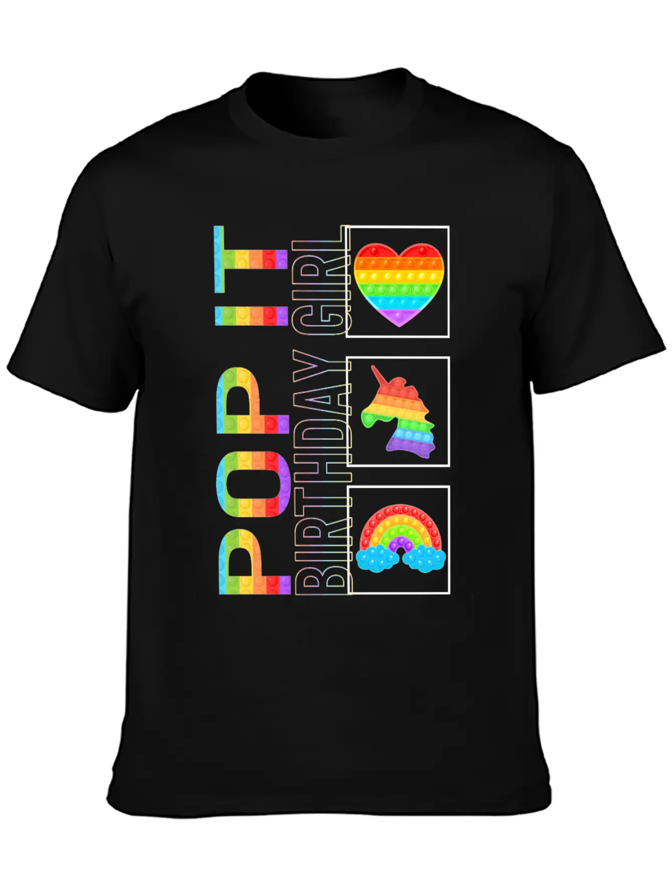 Pop It Shirt, Birthday Girl Unicorn Cute Tee, Pop Classic Cotton Tee – Unisex Comfort For Any Season