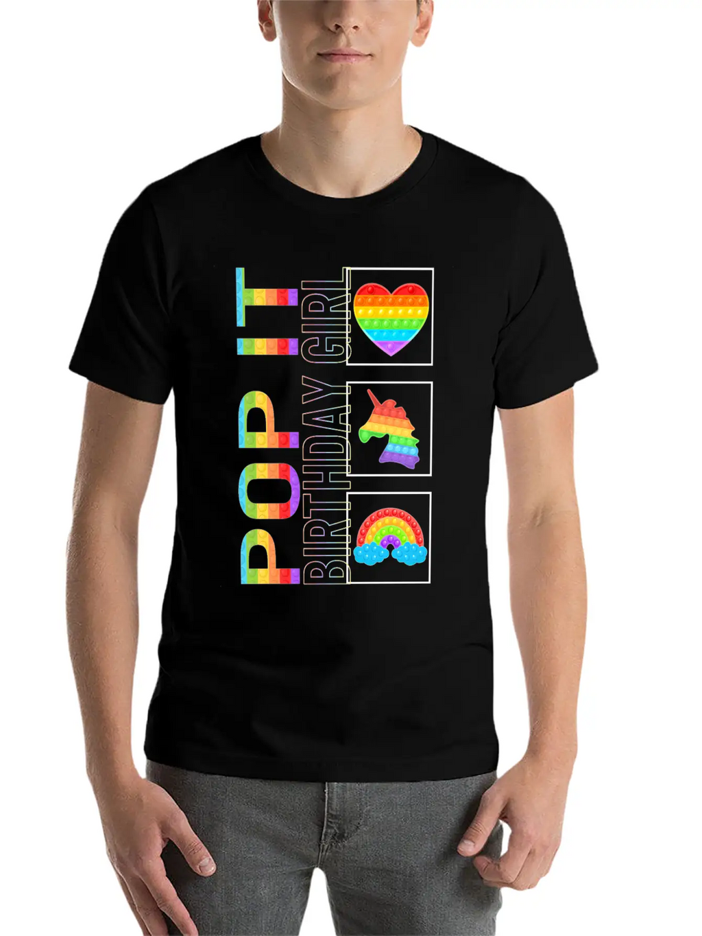 Pop It Shirt, Birthday Girl Unicorn Cute Tee, Pop Classic Cotton Tee – Unisex Comfort For Any Season