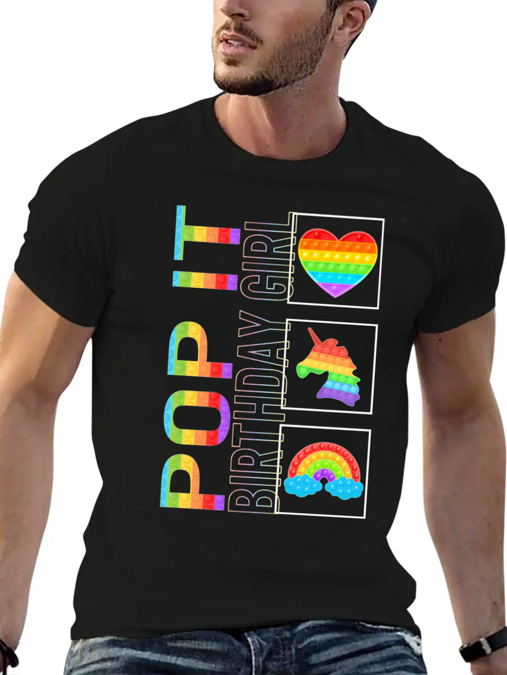 Pop It Shirt, Birthday Girl Unicorn Cute Tee, Pop Classic Cotton Tee – Unisex Comfort For Any Season