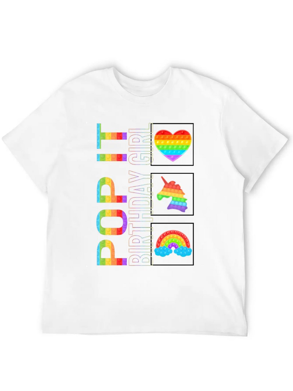 Pop It Shirt, Birthday Girl Unicorn Cute Tee, Pop Classic Cotton Tee – Unisex Comfort For Any Season