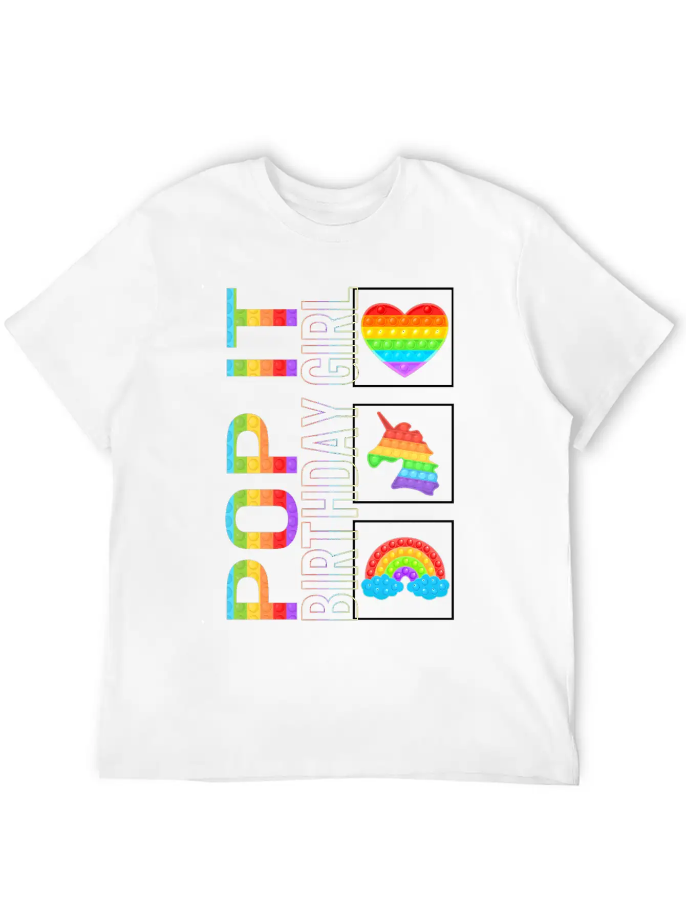 Pop It Shirt, Birthday Girl Unicorn Cute Tee, Pop Classic Cotton Tee – Unisex Comfort For Any Season