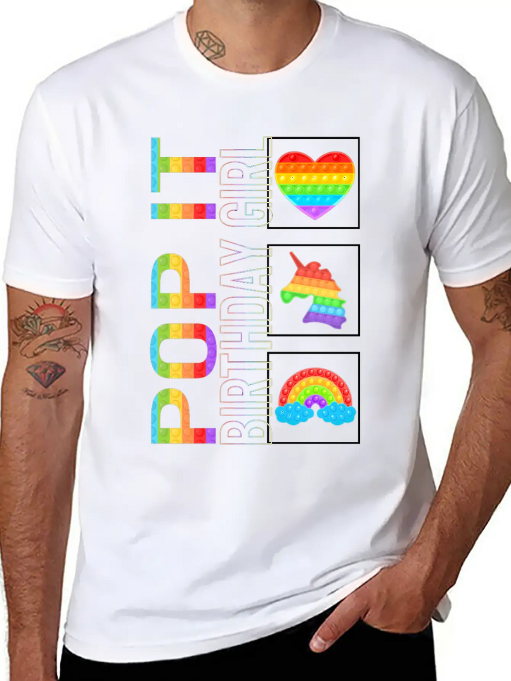 Pop It Shirt, Birthday Girl Unicorn Cute Tee, Pop Classic Cotton Tee – Unisex Comfort For Any Season