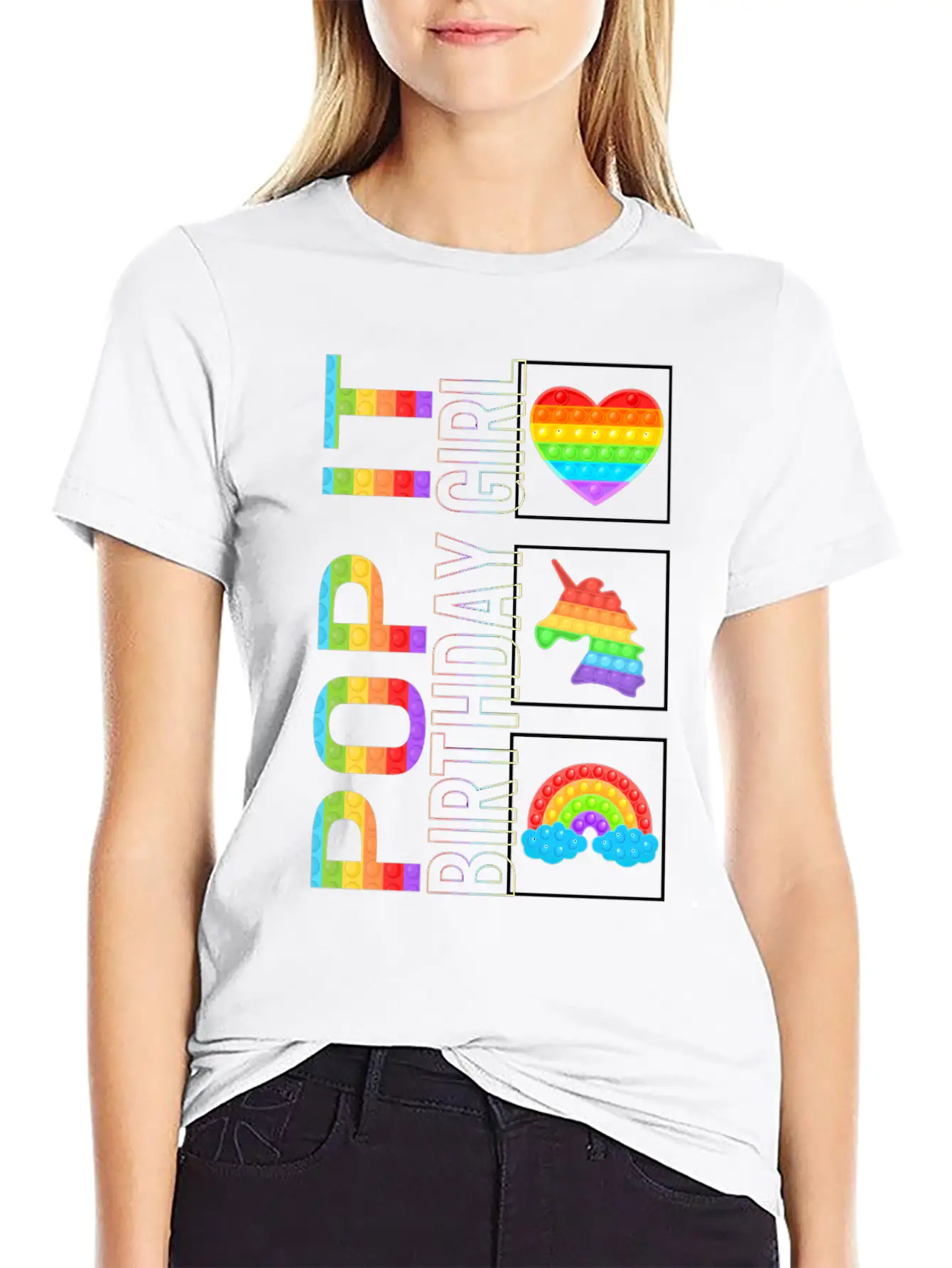 Pop It Shirt, Birthday Girl Unicorn Cute Tee, Pop Classic Cotton Tee – Unisex Comfort For Any Season