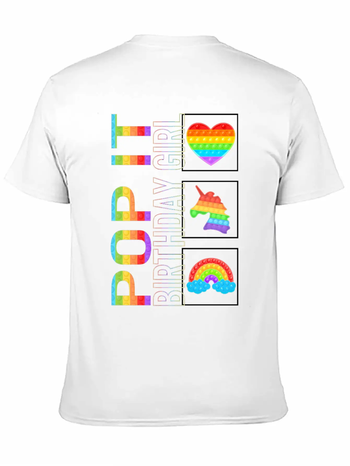 Pop It Shirt, Birthday Girl Unicorn Cute Tee, Pop Classic Cotton Tee – Unisex Comfort For Any Season