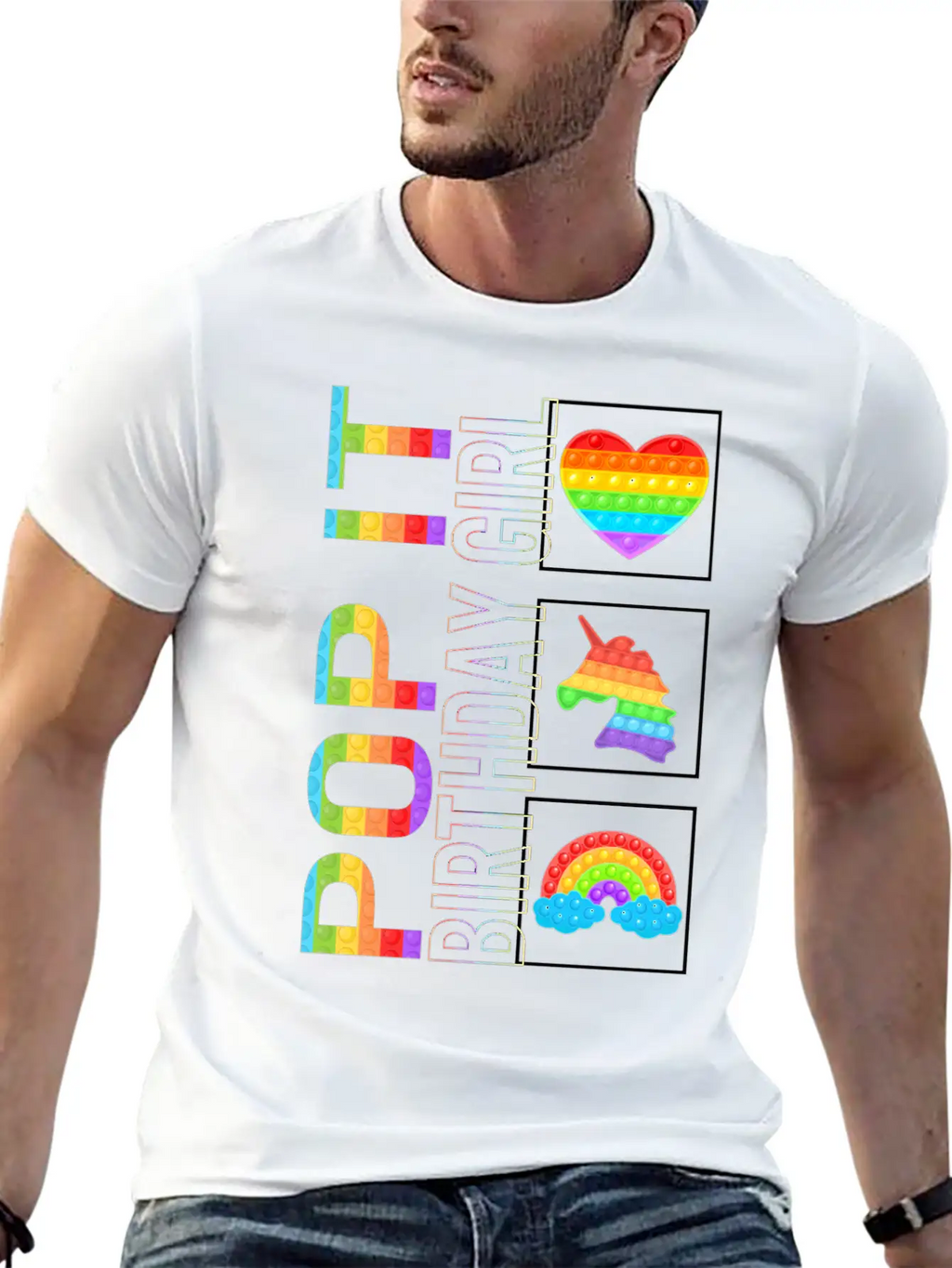 Pop It Shirt, Birthday Girl Unicorn Cute Tee, Pop Classic Cotton Tee – Unisex Comfort For Any Season