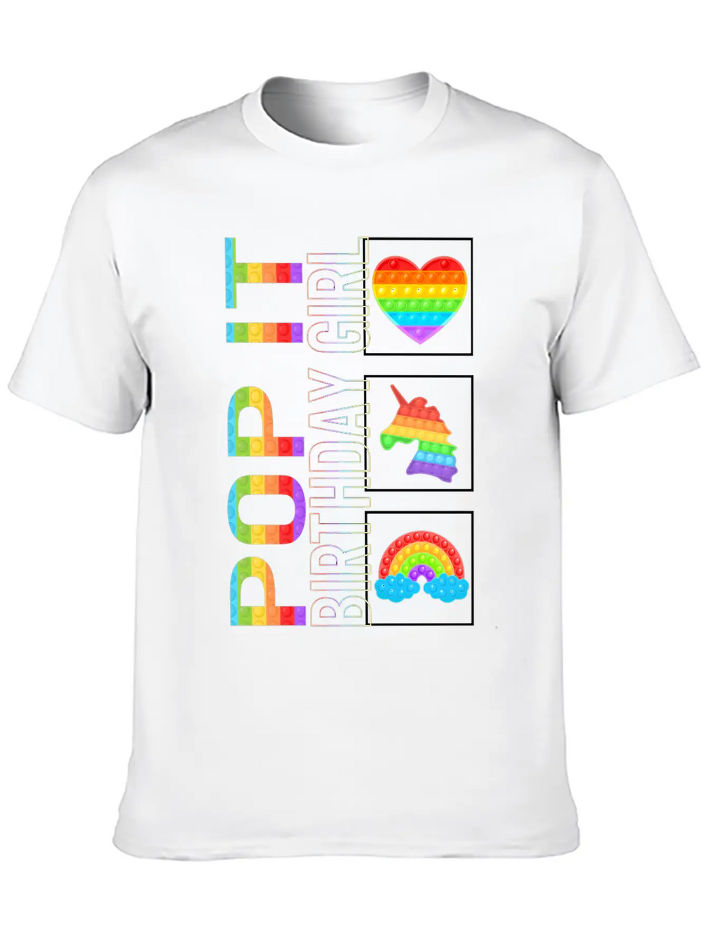 Pop It Shirt, Birthday Girl Unicorn Cute Tee, Pop Classic Cotton Tee – Unisex Comfort For Any Season