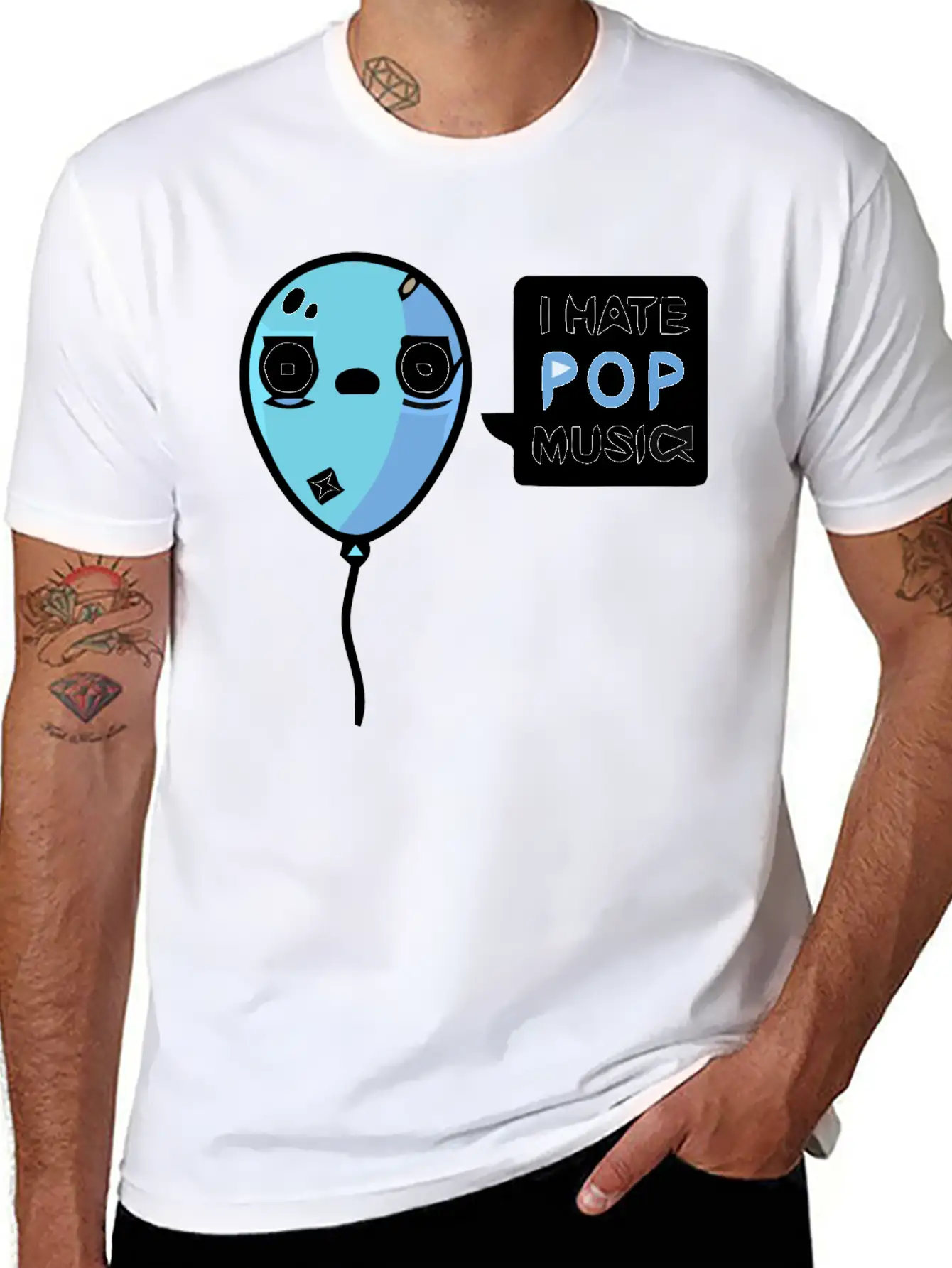 Pop Music Stylish Everyday T-Shirt – Unisex Basic Cotton Tee