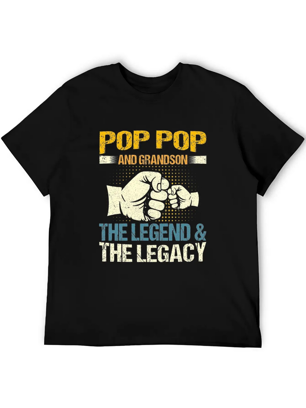 Pop Pop And Grandson The Legend And The Legacy Mat Stylish Everyday T-Shirt – Unisex Basic Cotton Tee
