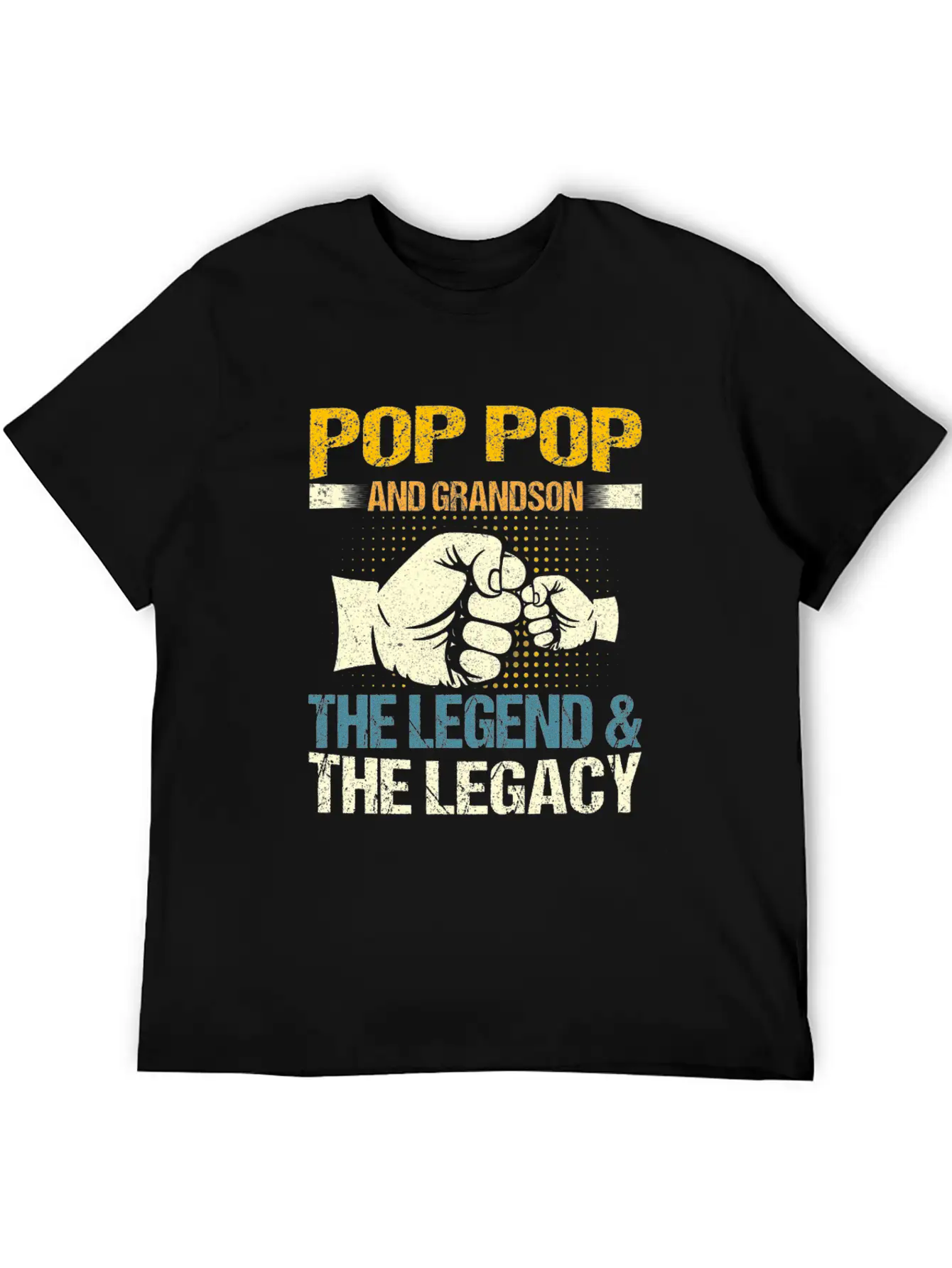 Pop Pop And Grandson The Legend And The Legacy Mat Stylish Everyday T-Shirt – Unisex Basic Cotton Tee