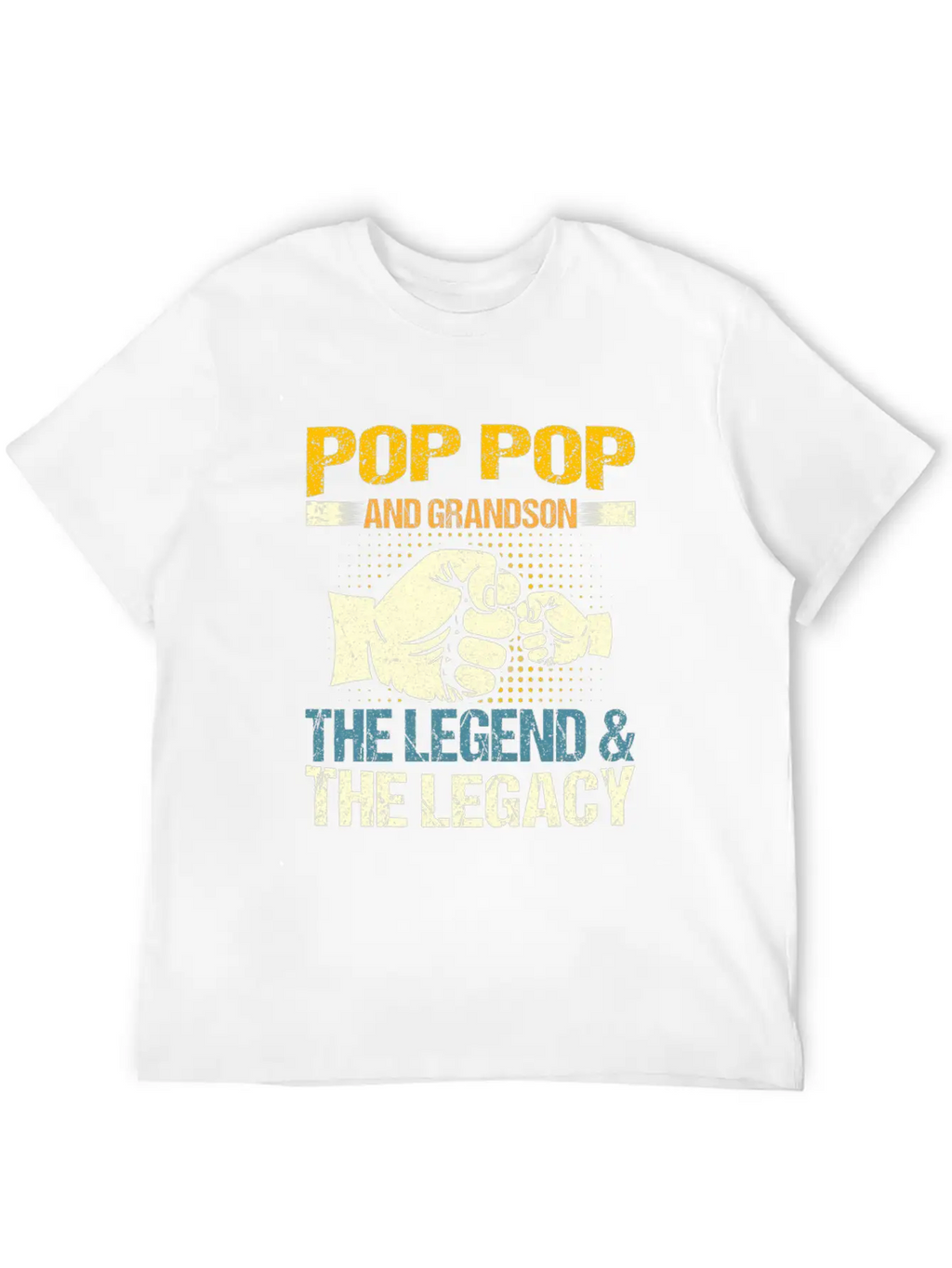 Pop Pop And Grandson The Legend And The Legacy Mat Stylish Everyday T-Shirt – Unisex Basic Cotton Tee