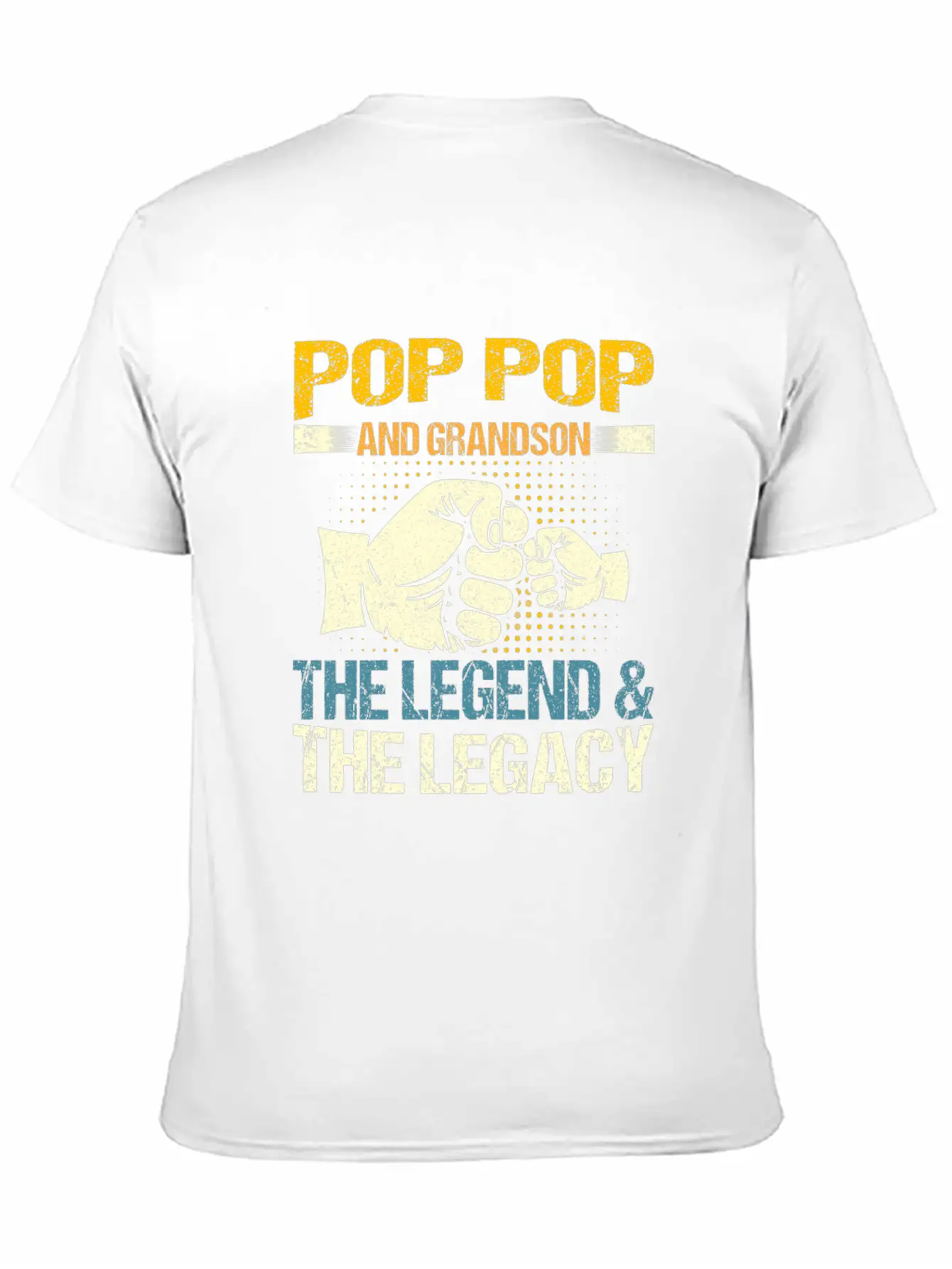 Pop Pop And Grandson The Legend And The Legacy Mat Stylish Everyday T-Shirt – Unisex Basic Cotton Tee